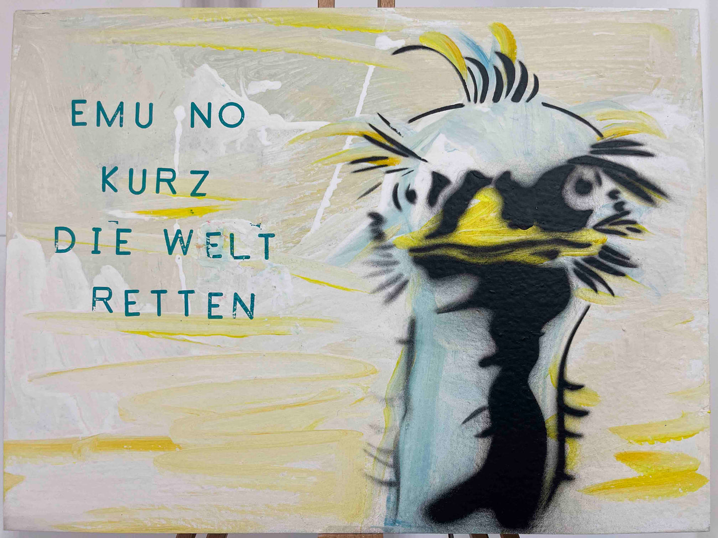 Emu nur kurz die Welt retten Punk Tiere Original