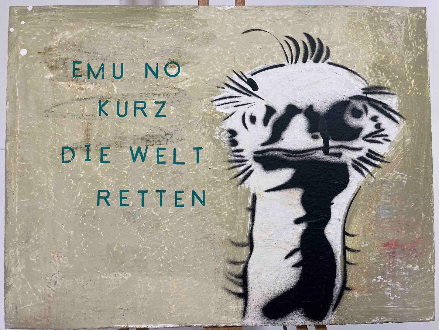 Emu nur kurz die Welt retten Punk Tiere Original