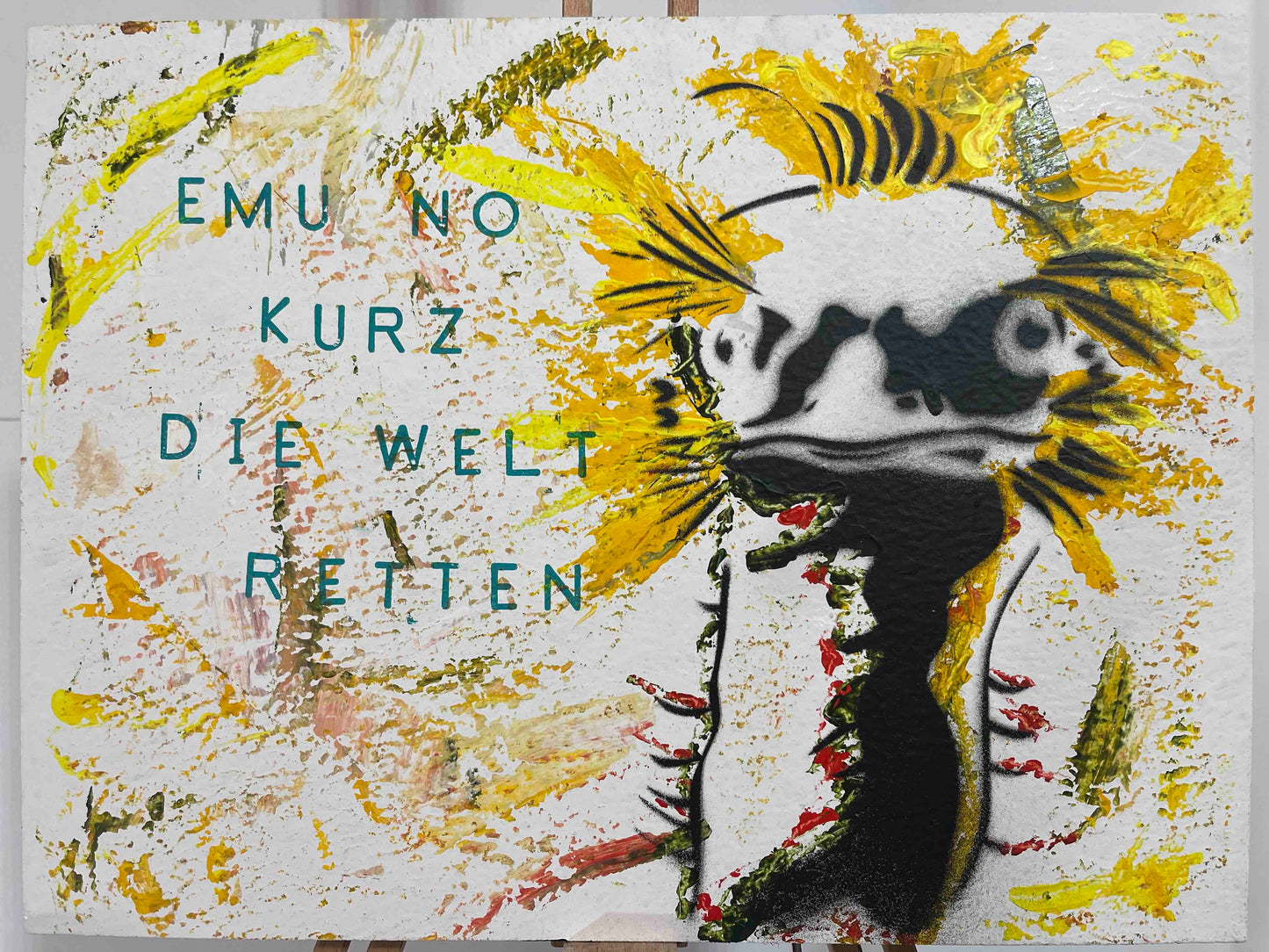 Emu nur kurz die Welt retten Punk Tiere Original
