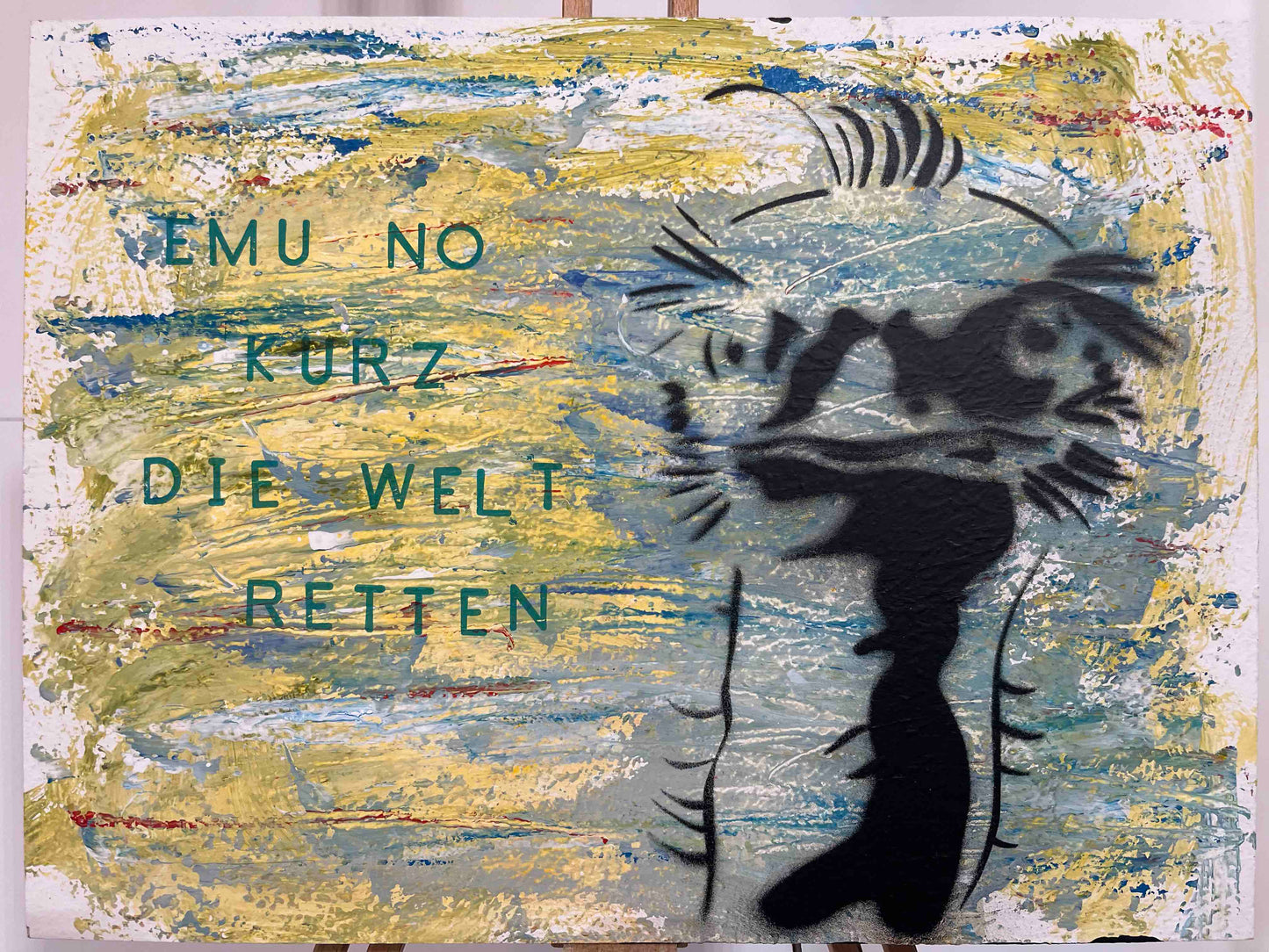 Emu nur kurz die Welt retten Punk Tiere Original