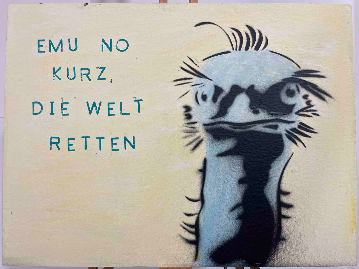 Emu nur kurz die Welt retten Punk Tiere Original