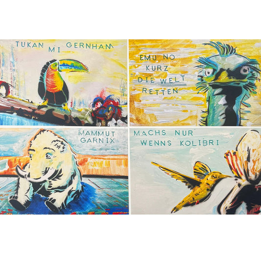 Fine Art Print Punk Tiere